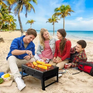 Hit! *przenośny Grill Składany *idealny Na Plażę *podpałka Gratis*