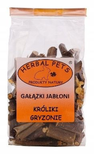 HERBAL PETS Gałązki jabłoni 100g Dla gryzoni