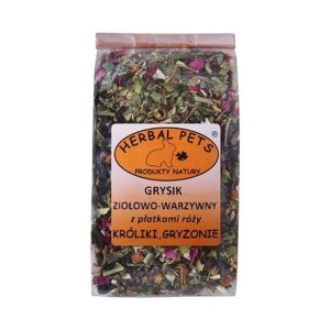 Herbal Pets grysik Ziołowo Warzywny z Płatkami Róż