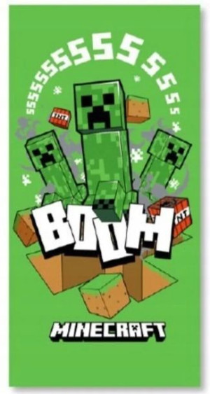 Ręcznik Minecraft Creeper Plażowy 70x140cm Szybkos