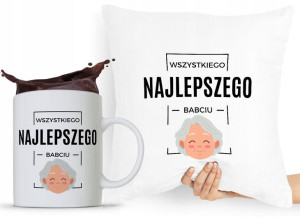 Zestaw Poduszka + Kubek Dzień Babci Dla Babci