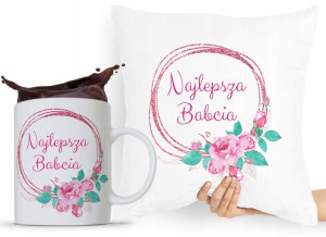 Zestaw Poduszka + Kubek Dzień Babci Dla Babci