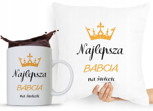 Zestaw Poduszka + Kubek Dzień Babci Dla Babci