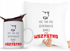 Zestaw Poduszka + Kubek Dzień Babci Dla Babci