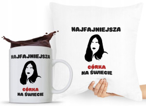 Zestaw Poduszka + Kubek Dzień Dziecka Dla Córki