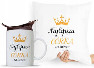 Zestaw Poduszka + Kubek Dzień Dziecka Dla Córki