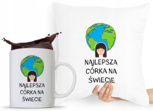 Zestaw Poduszka + Kubek Dzień Dziecka Dla Córki