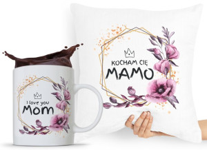 Zestaw Poduszka + Kubek Dzień Mamy Matki Prezent