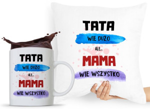 Zestaw Poduszka + Kubek Dzień Mamy Matki Prezent