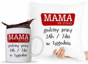 Zestaw Poduszka + Kubek Dzień Mamy Matki Prezent