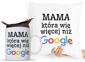 Zestaw Poduszka + Kubek Dzień Mamy Matki Prezent