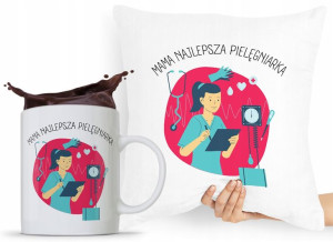Zestaw Poduszka + Kubek Dzień Mamy Matki Prezent