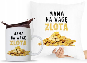 Zestaw Poduszka + Kubek Dzień Mamy Matki Prezent