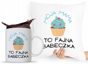Zestaw Poduszka + Kubek Dzień Mamy Matki Prezent