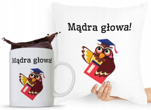 Zestaw Poduszka + Kubek Dzień Nauczyciela Prezent