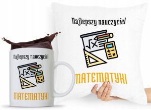 Zestaw Poduszka + Kubek Dzień Nauczyciela Prezent