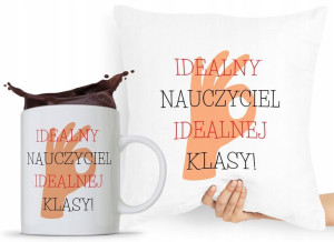 Zestaw Poduszka + Kubek Dzień Nauczyciela Prezent