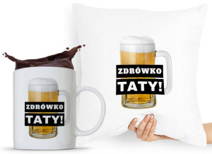 Zestaw Poduszka + Kubek Dzień Taty Tatusia Prezent