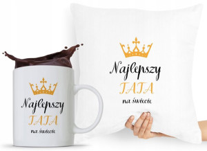 Zestaw Poduszka + Kubek Dzień Taty Tatusia Prezent