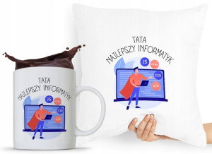 Zestaw Poduszka + Kubek Dzień Taty Tatusia Prezent