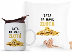 Zestaw Poduszka + Kubek Dzień Taty Tatusia Prezent