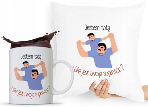 Zestaw Poduszka + Kubek Dzień Taty Tatusia Prezent