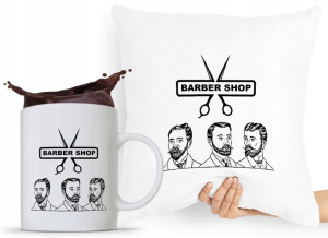 Zestaw Poduszka + Kubek Fryzjera Fryzjerki Barbera