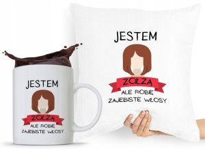 Zestaw Poduszka + Kubek Fryzjera Fryzjerki Barbera
