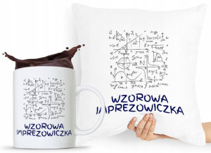 Zestaw Poduszka + Kubek Imprezowicza Imprezowiczki