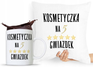 Zestaw Poduszka + Kubek Kosmetyczki Makijażystki