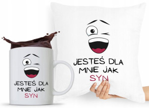 Zestaw Poduszka + Kubek Na Dzień Dziecka Dla Syna