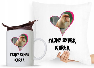 Zestaw Poduszka + Kubek Na Dzień Dziecka Dla Syna