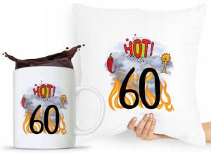 Zestaw Poduszka + Kubek Na Urodziny 60 60te 60-te