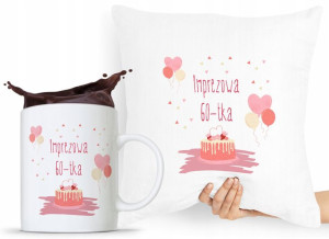 Zestaw Poduszka + Kubek Na Urodziny 60 60te 60-te