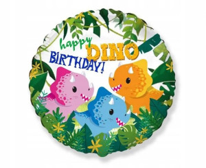Dinozaury Balon Foliowy 18" Dino Party Urodzi