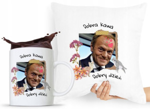 Zestaw Poduszka + Kubek Po Platforma Donald Tusk
