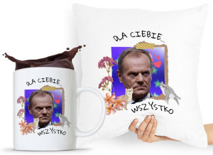 Zestaw Poduszka + Kubek Po Platforma Donald Tusk