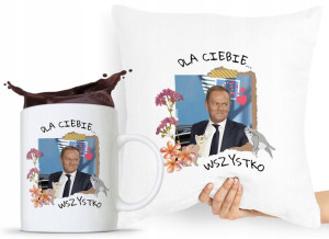 Zestaw Poduszka + Kubek Po Platforma Donald Tusk