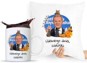 Zestaw Poduszka + Kubek Po Platforma Donald Tusk