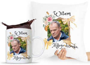 Zestaw Poduszka + Kubek Po Platforma Donald Tusk