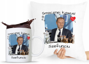 Zestaw Poduszka + Kubek Po Platforma Donald Tusk