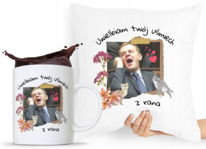Zestaw Poduszka + Kubek Po Platforma Donald Tusk