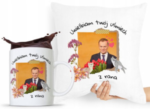 Zestaw Poduszka + Kubek Po Platforma Donald Tusk