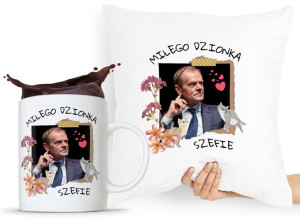 Zestaw Poduszka + Kubek Po Platforma Donald Tusk