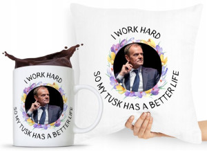 Zestaw Poduszka + Kubek Po Platforma Donald Tusk