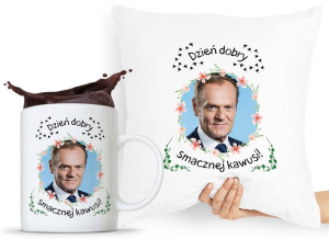 Zestaw Poduszka + Kubek Po Platforma Donald Tusk