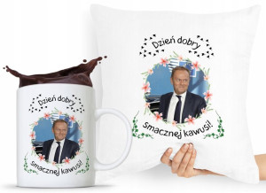 Zestaw Poduszka + Kubek Po Platforma Donald Tusk