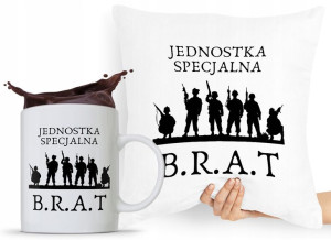 Zestaw Poduszka + Kubek Prezent Brata Braciszka