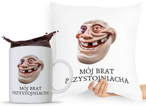 Zestaw Poduszka + Kubek Prezent Brata Braciszka