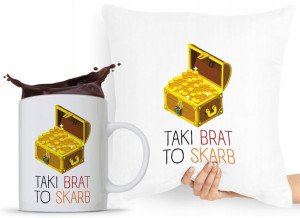 Zestaw Poduszka + Kubek Prezent Brata Braciszka